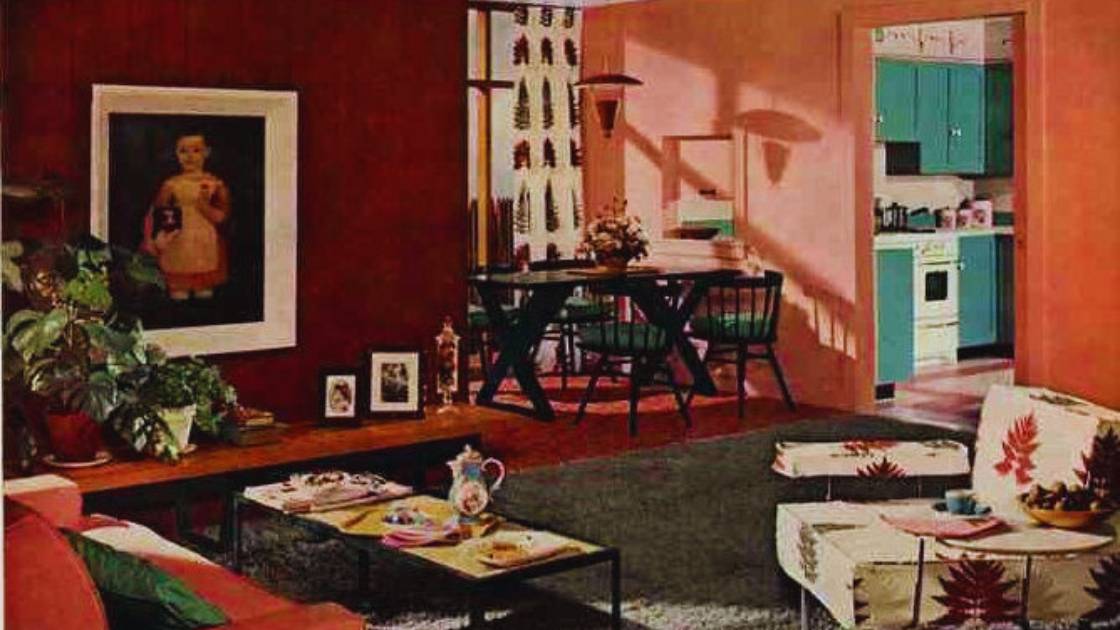 1950s house interior