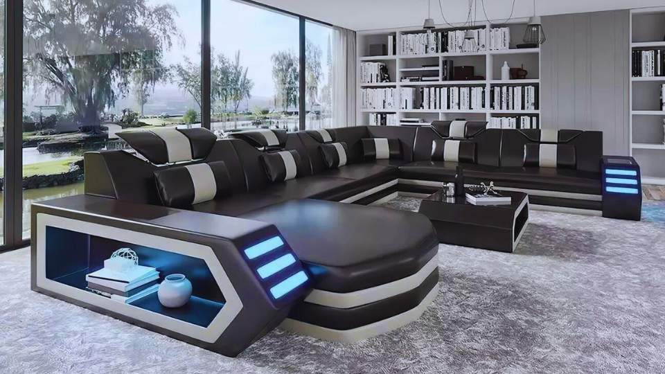 futuristic house interior