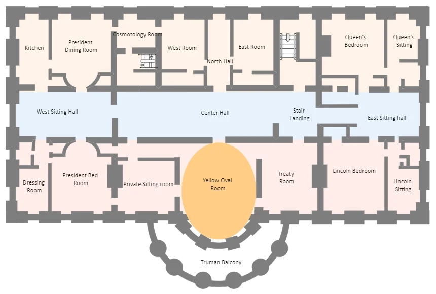 the white house floor plan